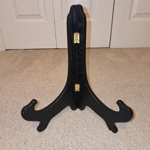 Black Wood Veneer Folded Easel